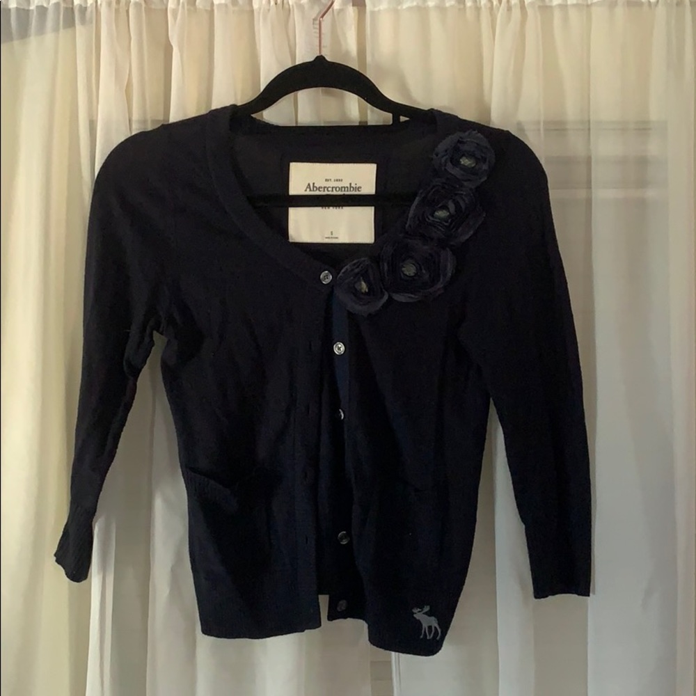 Abercrombie & Fitch Navy Cardigan